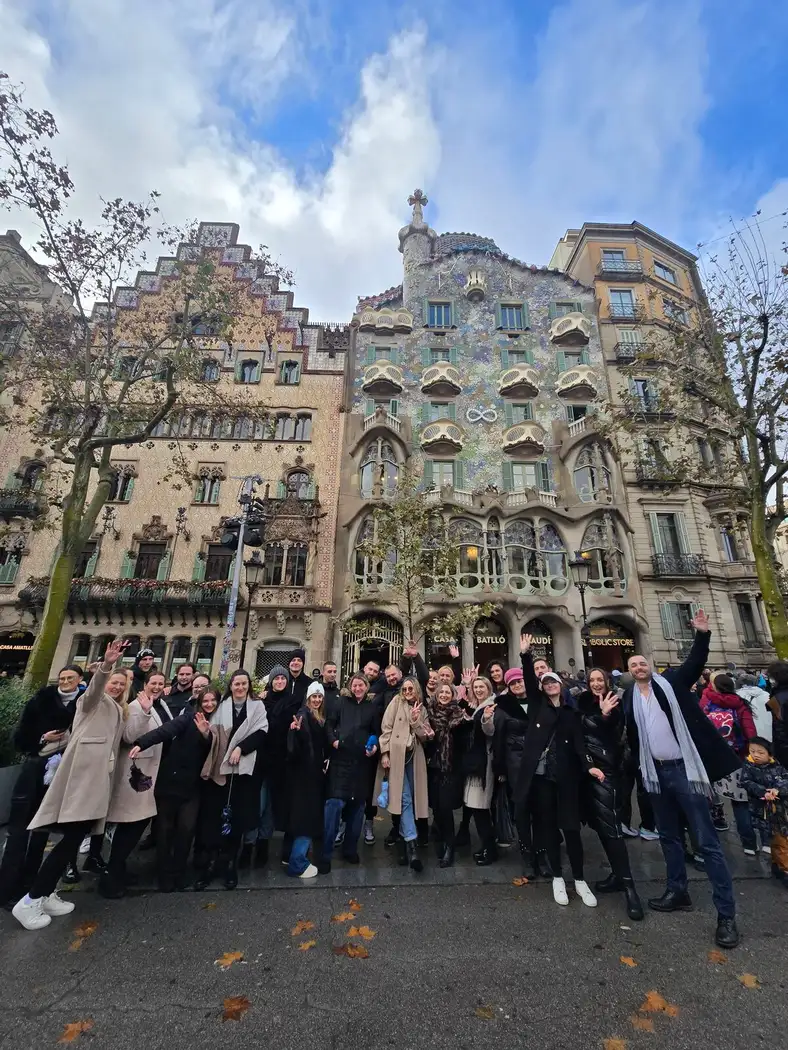 The Oratio team in front of Antoni Gaudí's Casa Batlló
